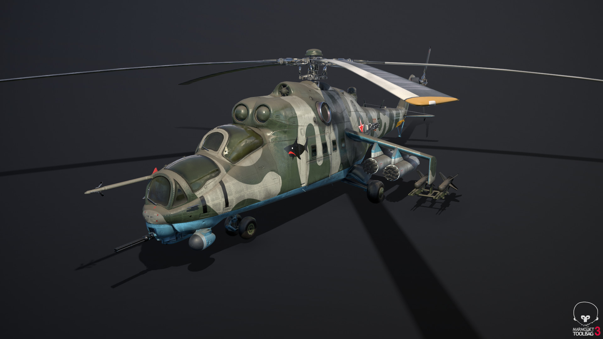 De Montfort University - MI24 Hind Helicopter — artwork 01